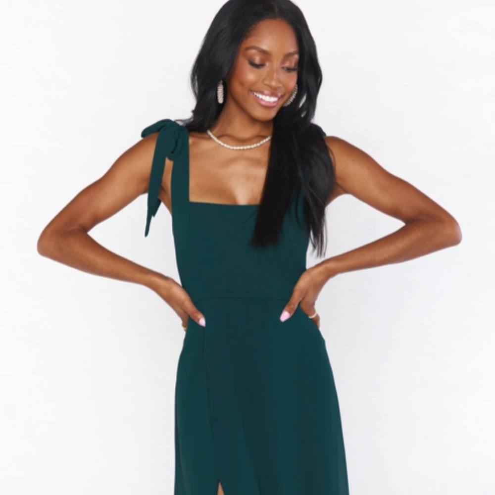 Show Me Your Mumu Emerald Green Claire MIDI Dress